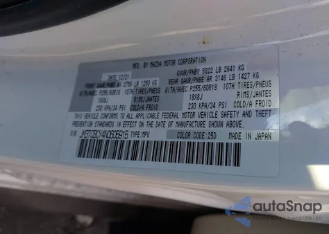 2022 Mazda Cx-9 Touring из США, поврежденный, VIN JM3TCBCY4N0605915